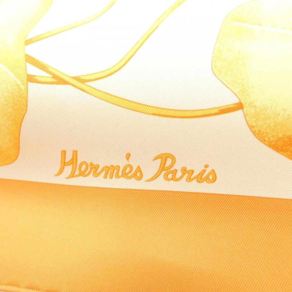 HERMES Orange Scarf - Picture 2 of 6